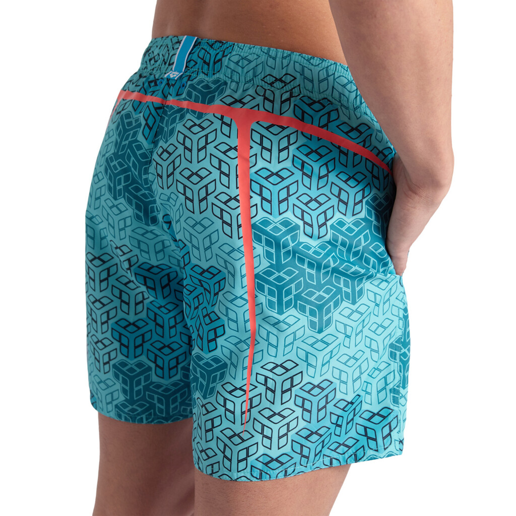 Arena - M Beach Boxer Allover Printed Pro_File - water multi/fluo red