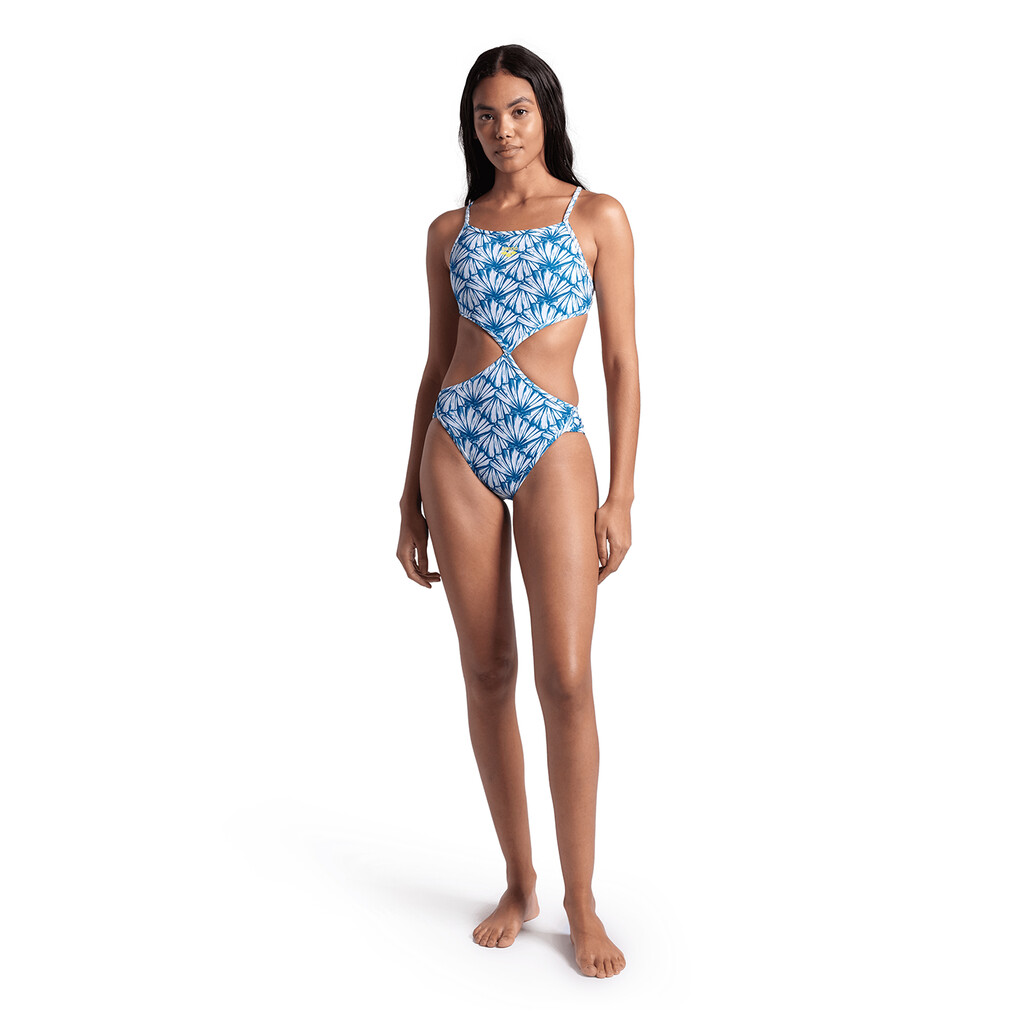 Arena - W Rule Breaker Swimsuit Twist'N'Mix R - white multi/blue cosmo