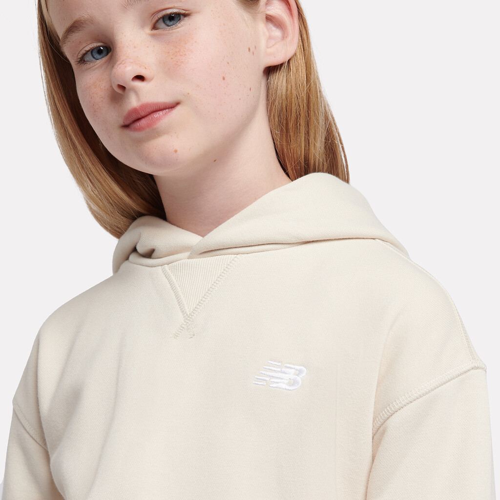 New Balance - G New Balance French Terry Small Logo Hoodie - linen