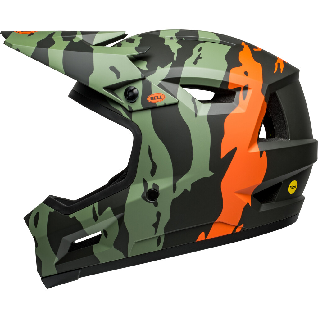 Bell - Sanction II DLX MIPS Helmet - matte dark green/orange