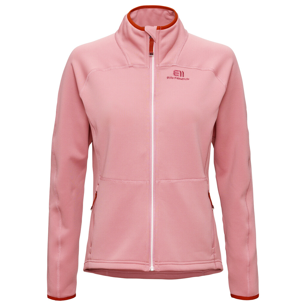 Elevenate - W Skiers Fleece Zip  - dark strawberry