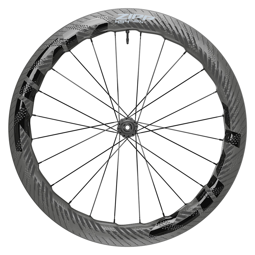 Zipp - 454 NSW Tubeless Disc-Brake Front Wheel - black carbon - 700C/'12X100