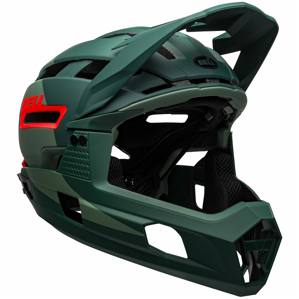 Bell - Super AIR R Spherical MIPS Helmet - matte/gloss green/infrared