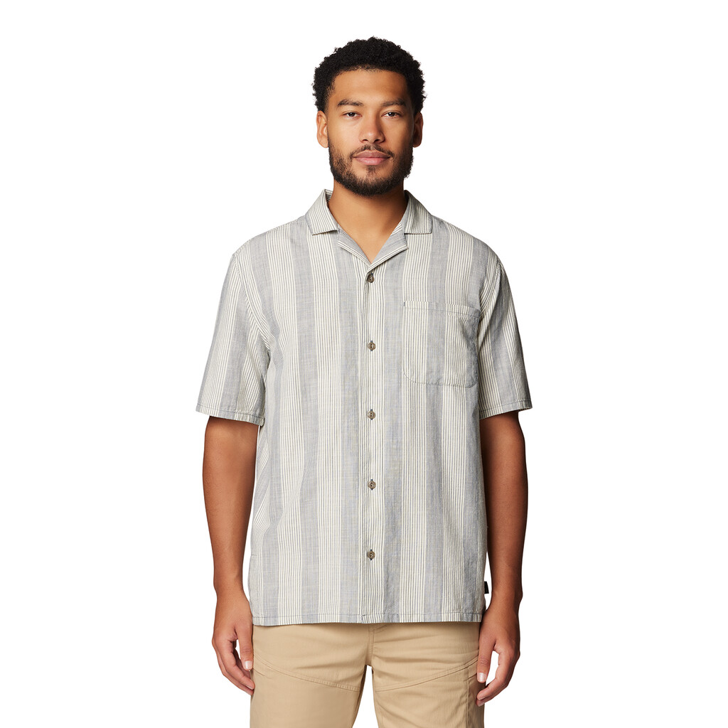 Mountain Hardwear - M Cottonwood™ Camp Lite Short Sleeve Shirt - moon blue strata stripe 430