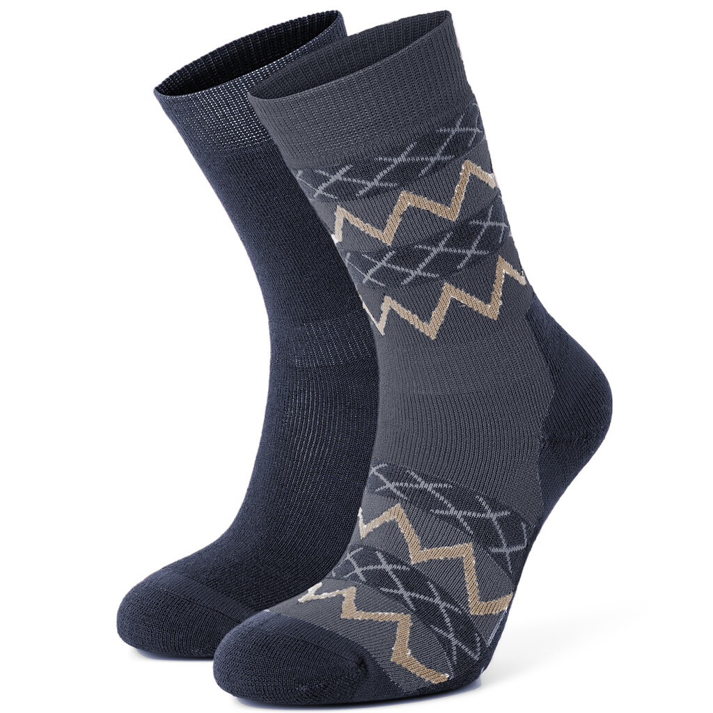 Johaug - 2-PK WOOL SOCKS - dark blue