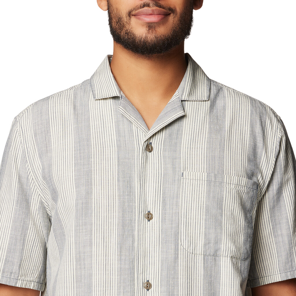 Mountain Hardwear - M Cottonwood™ Camp Lite Short Sleeve Shirt - moon blue strata stripe 430