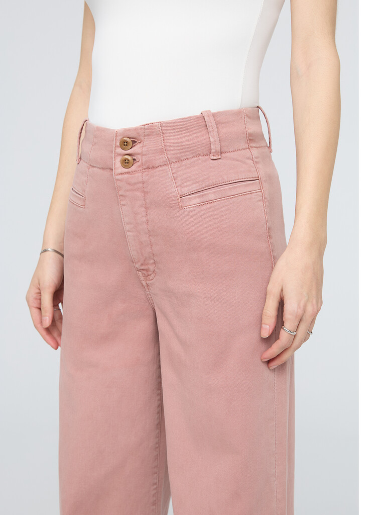 DU/ER - W LuxTwill High Rise Trouser - soft rose