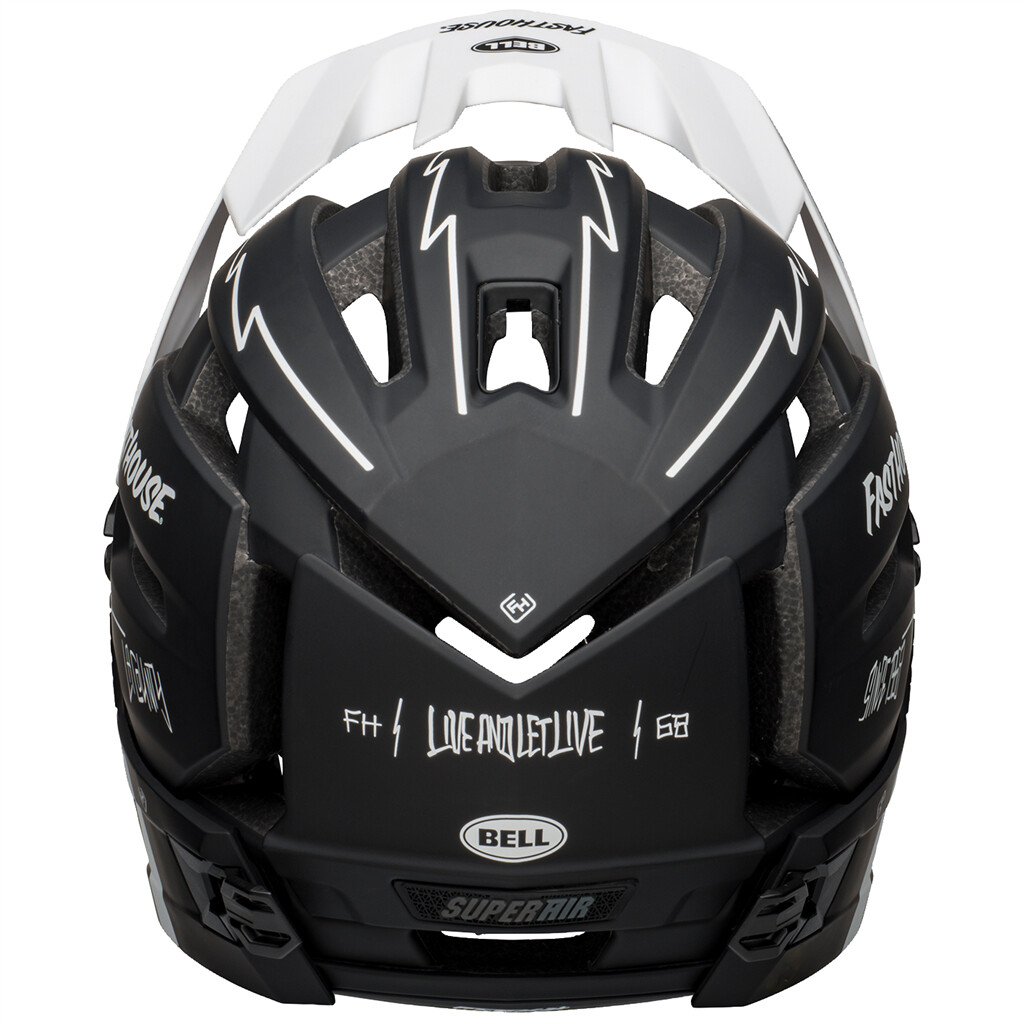 Bell - Super AIR R Spherical MIPS Helmet - matte black/white fasthouse