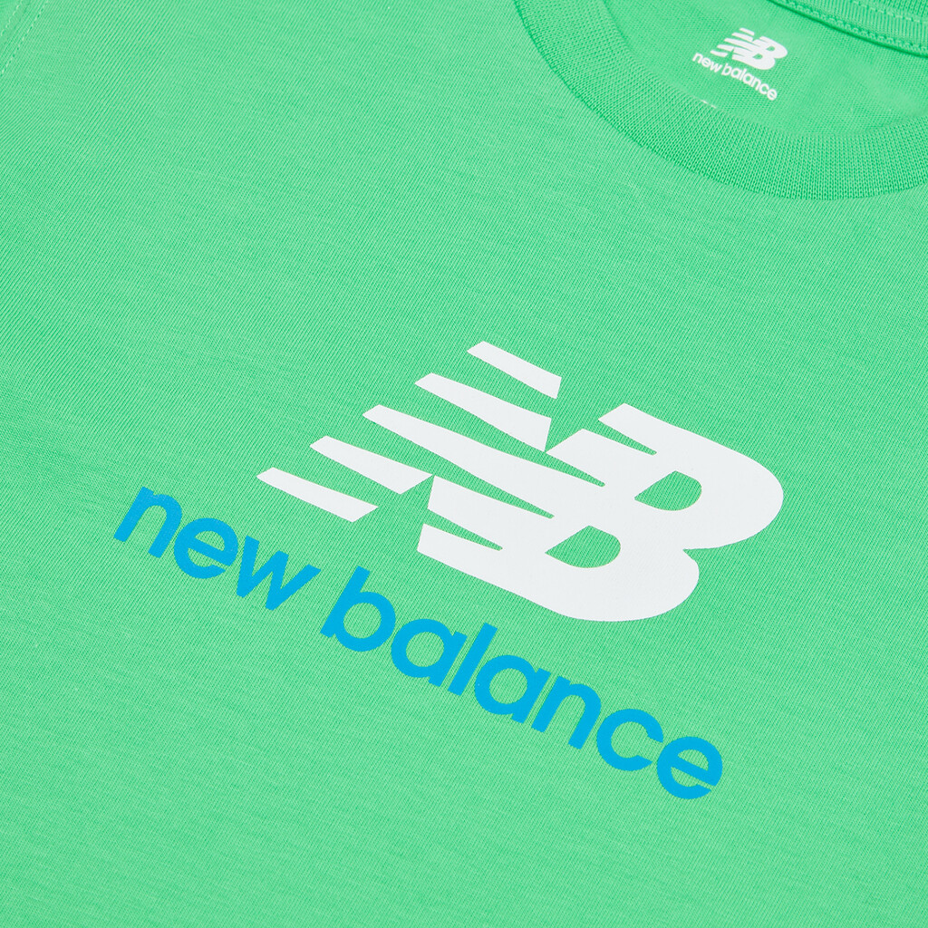 New Balance - B New Balance Jersey Stacked Logo Tee - green apple