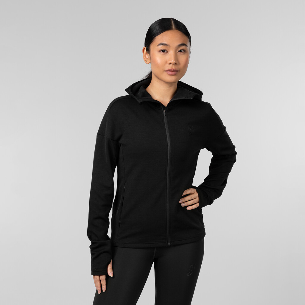 Johaug - Aerial Woolmix Fullzip - black