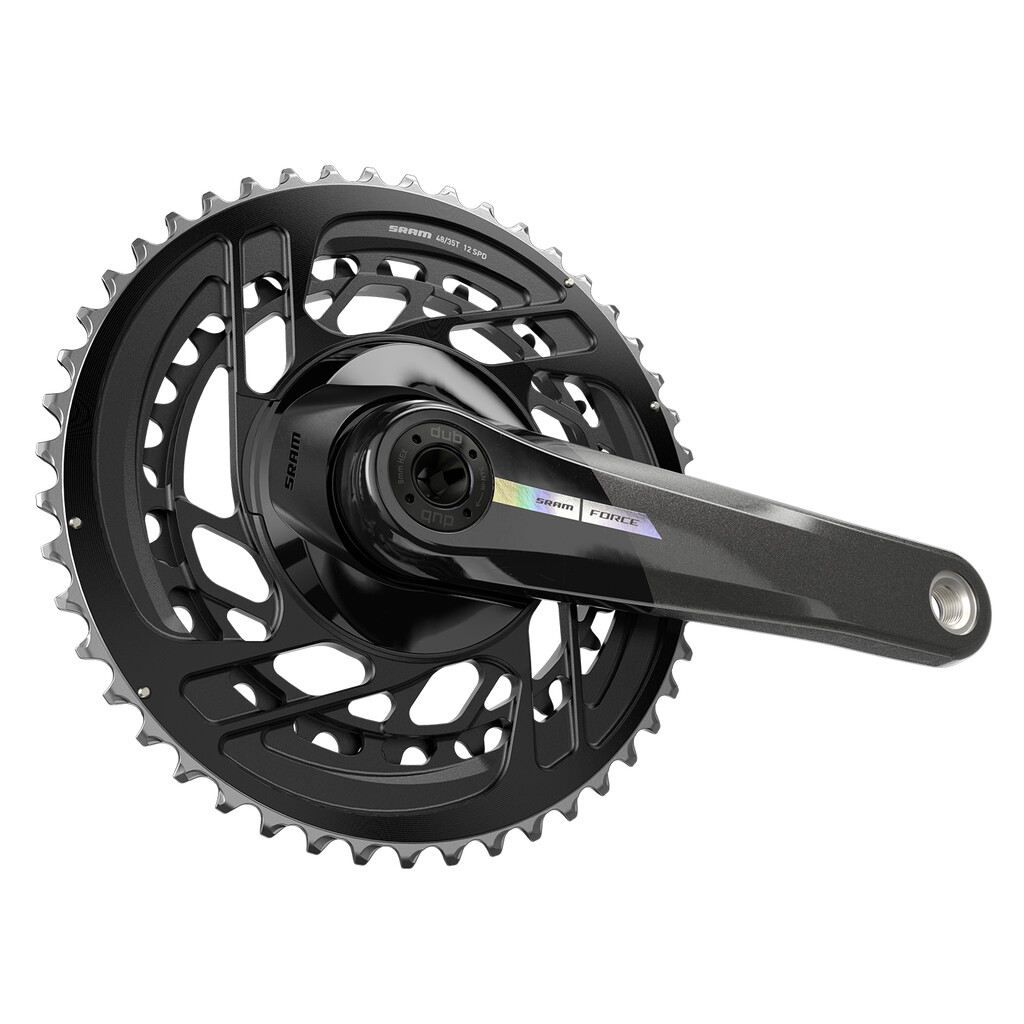 Sram - MY23 Crankset Force AXS 2x DUB - black/iridescent