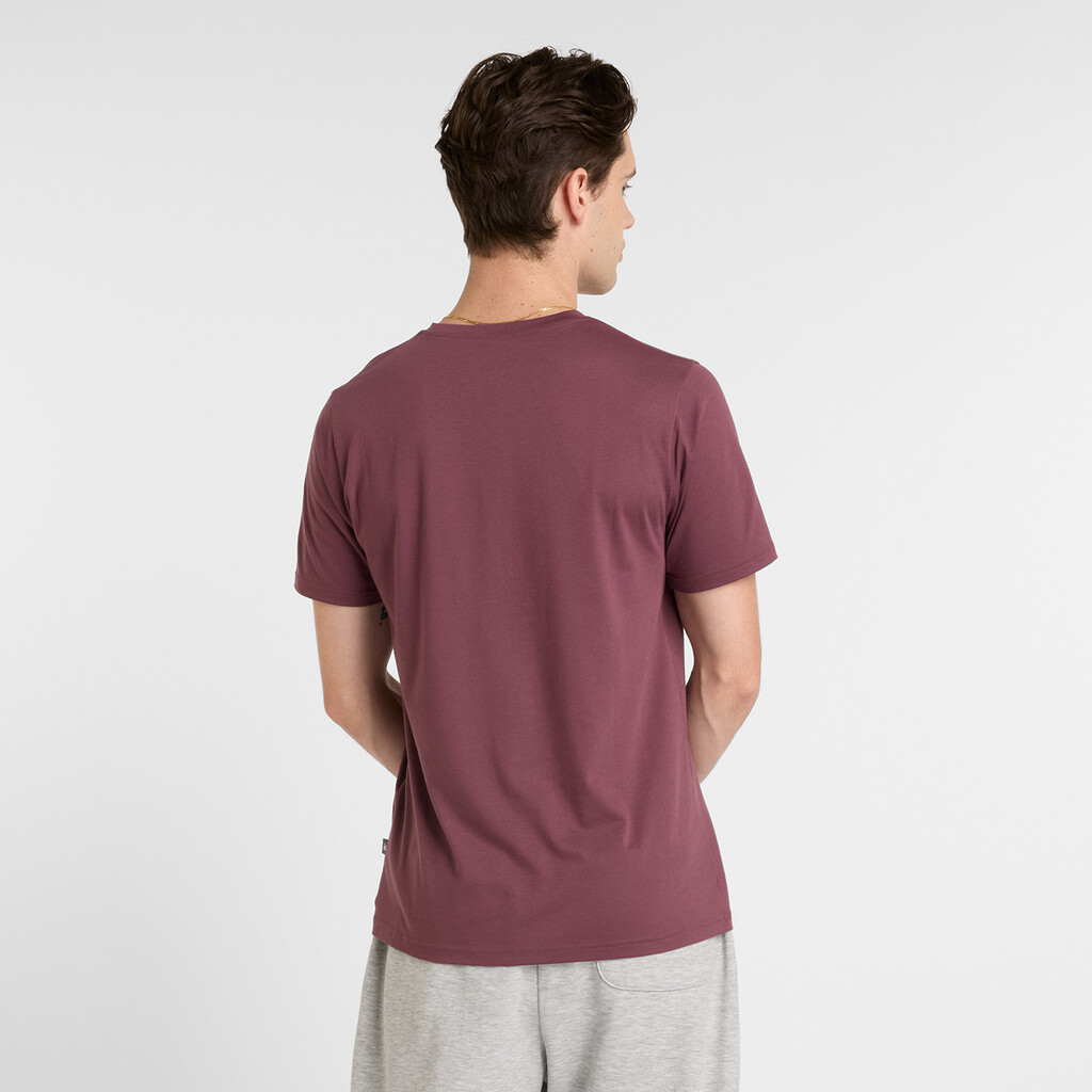 New Balance - Heathertech Linear T-Shirt - faded plum