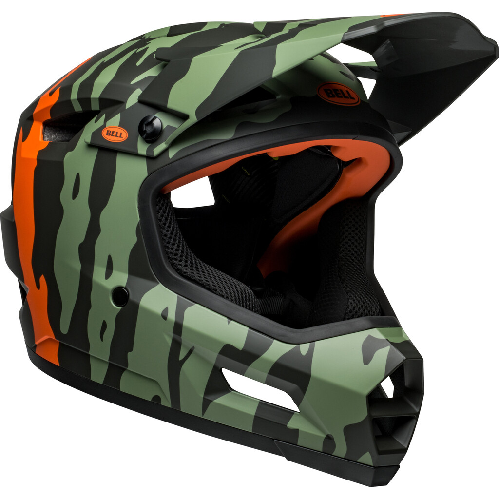 Bell - Sanction II DLX MIPS Helmet - matte dark green/orange