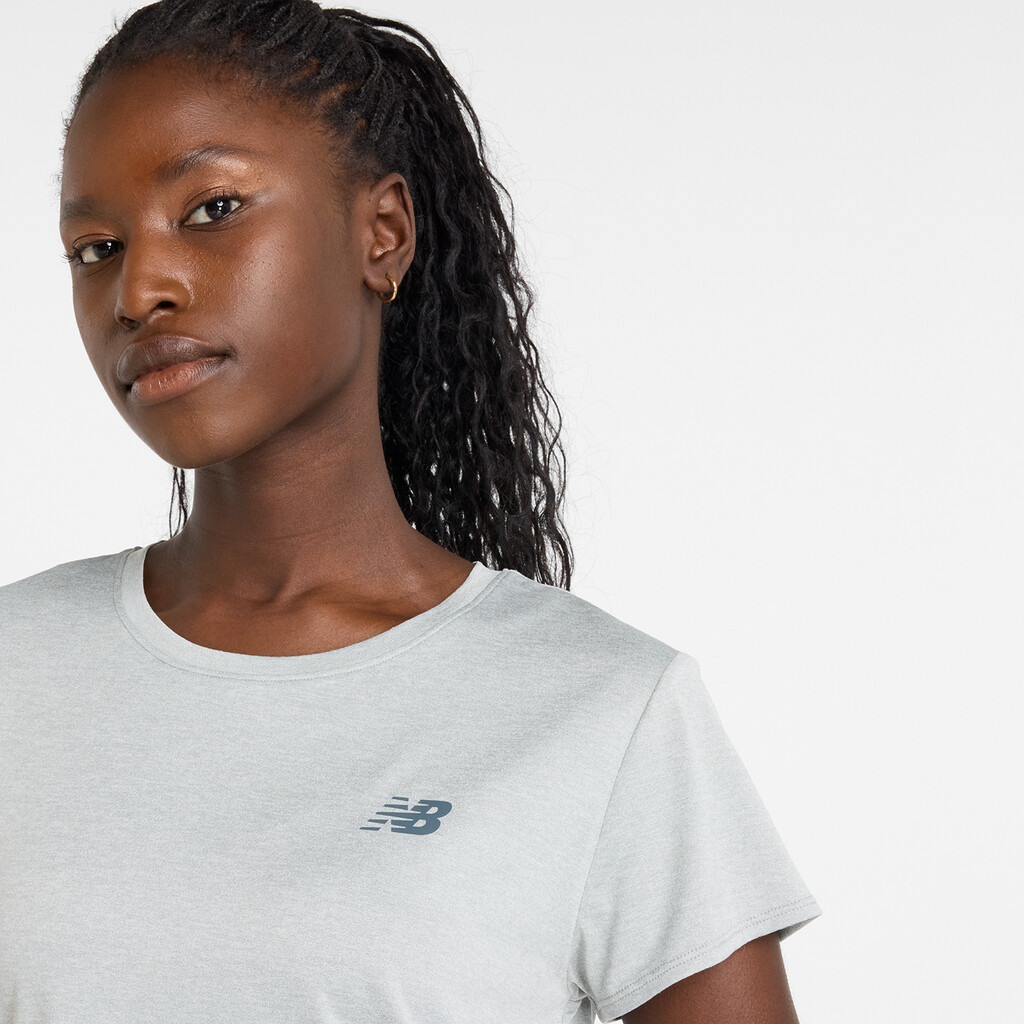 New Balance - W Sport Core Heather T-Shirt - athletic grey