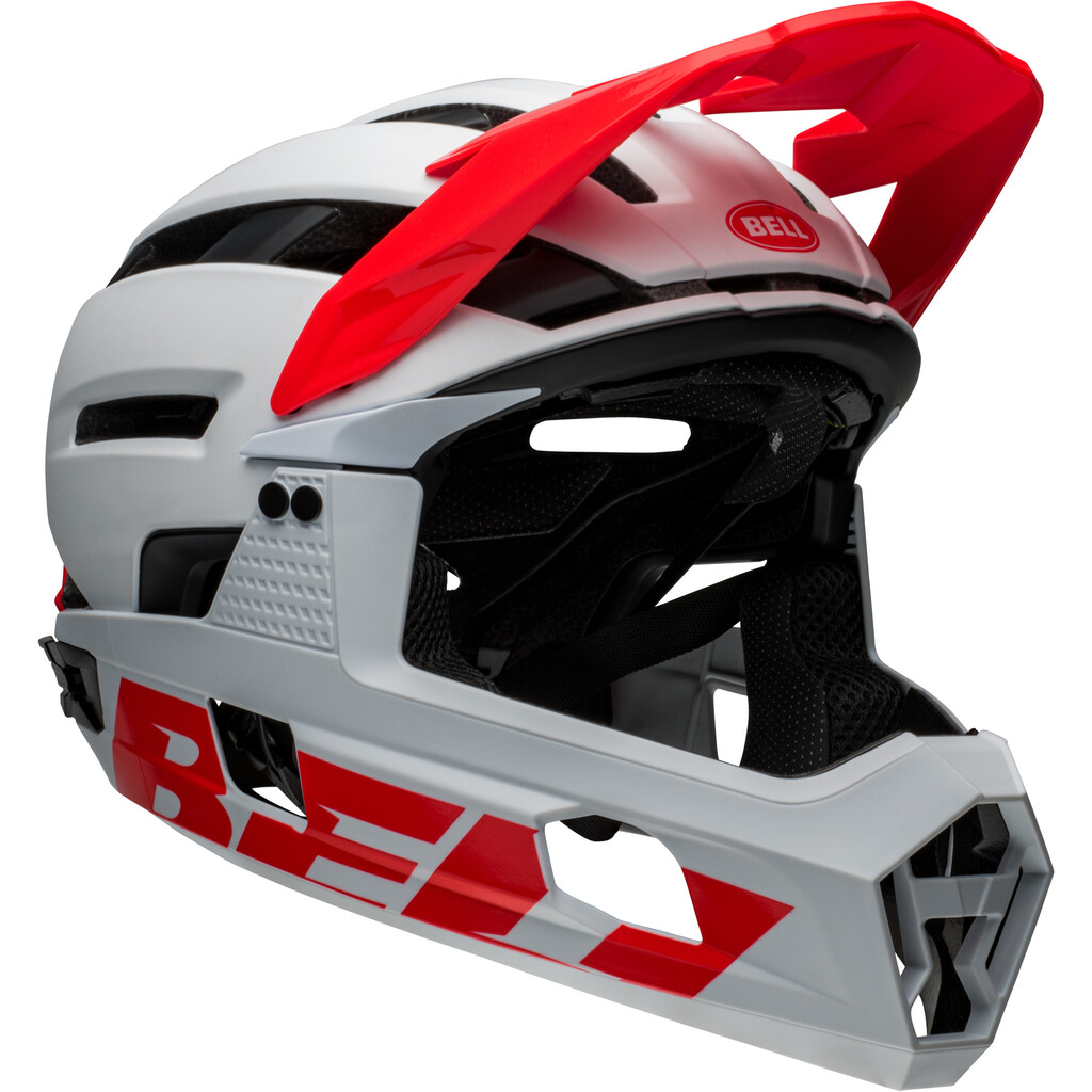 Bell - Super AIR R Spherical MIPS Helmet - matte/gloss white/infrared