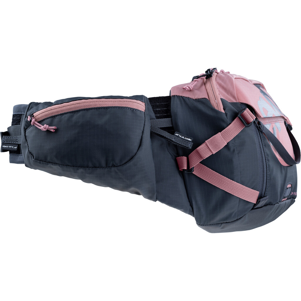 Evoc - Hip Pack Pro 3L + 1.5L Bladder - dusty pink/carbon grey