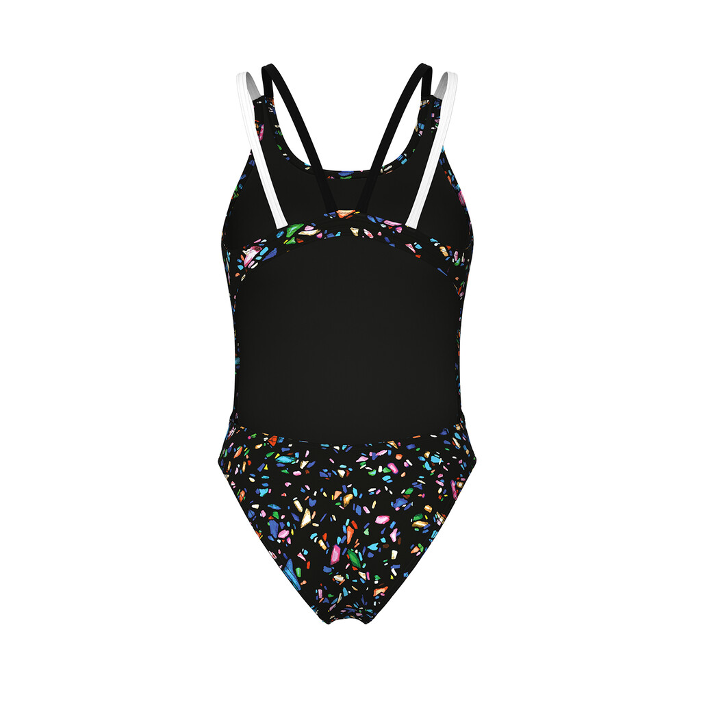 Arena - W Arena Confetti Swimsuit Swim Tech Multi - black multi/black/white