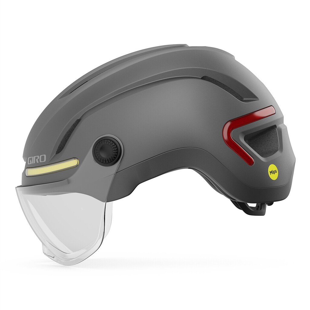 Giro Cycling - Ethos LED Shield MIPS Helmet - matte graphite