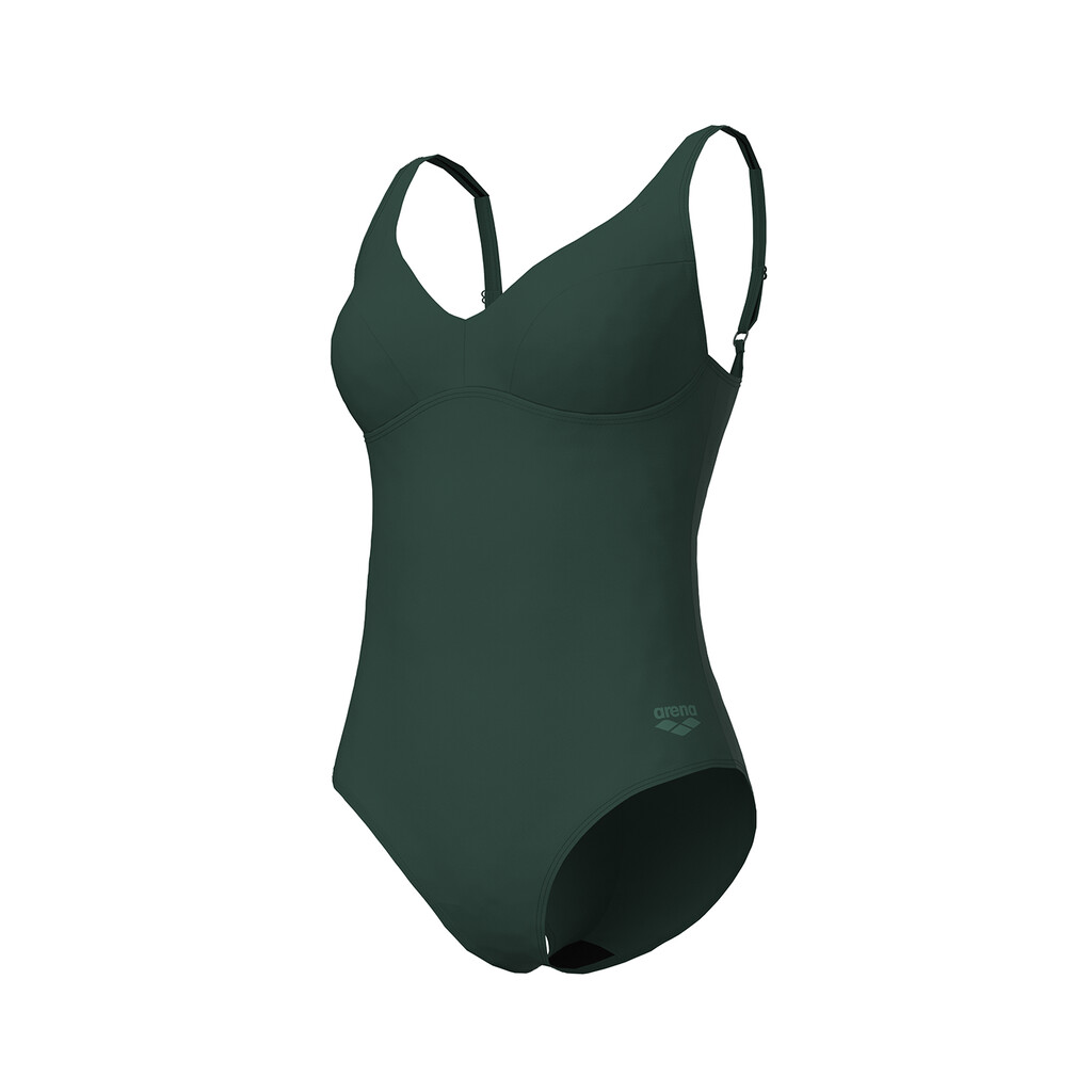 Arena - W Arena Swimsuit Victoria U Back Solid - dark sage