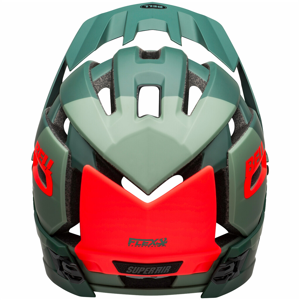 Bell - Super AIR R Spherical MIPS Helmet - matte/gloss green/infrared