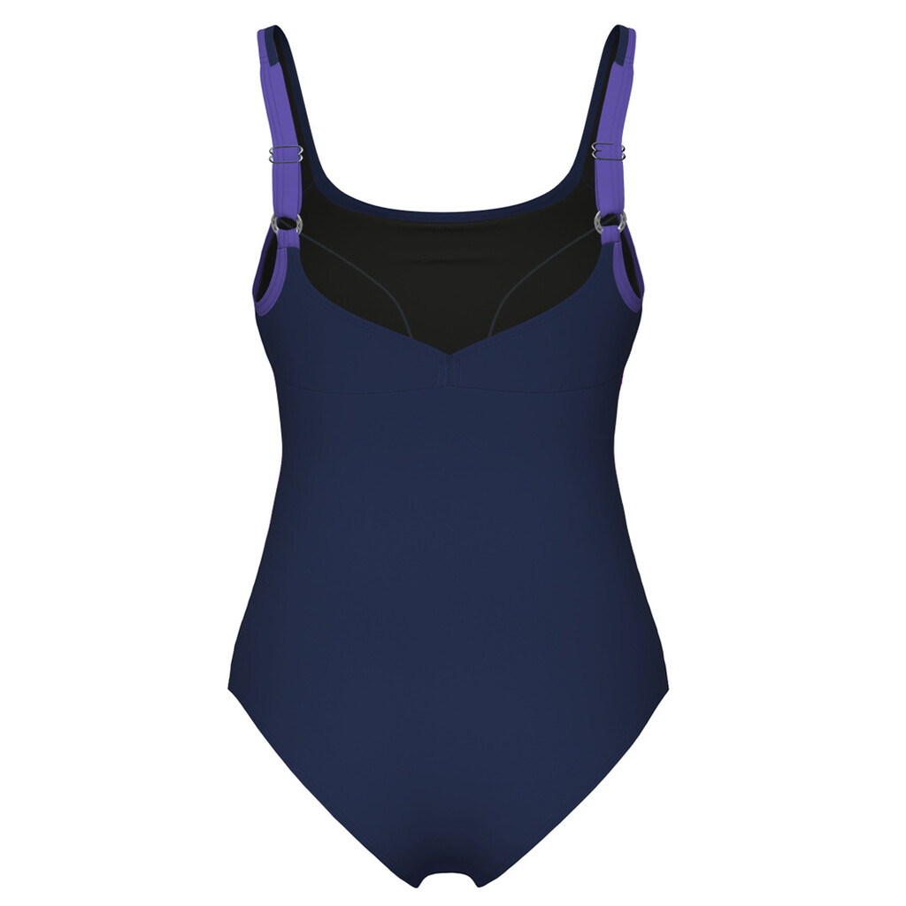 Arena - W Arena Swimsuit Rosa Wing Back C Cup - navy/navy/violet