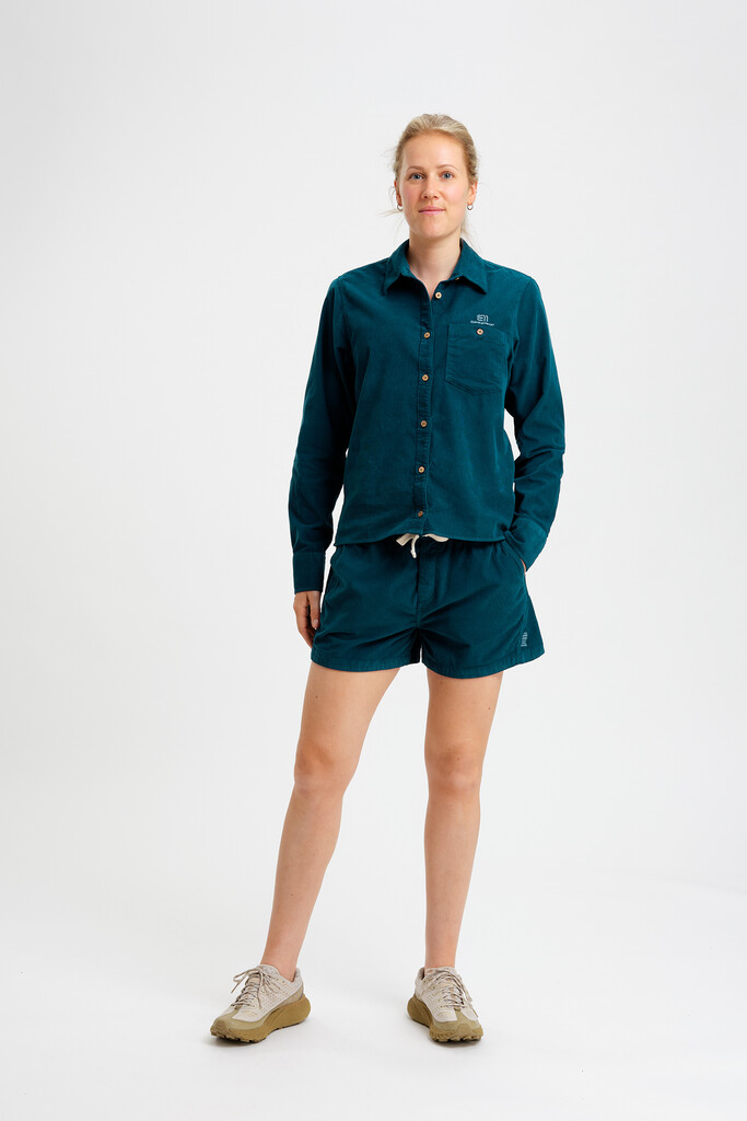 Elevenate - W Estate Cord Shorts  - Indian Blue