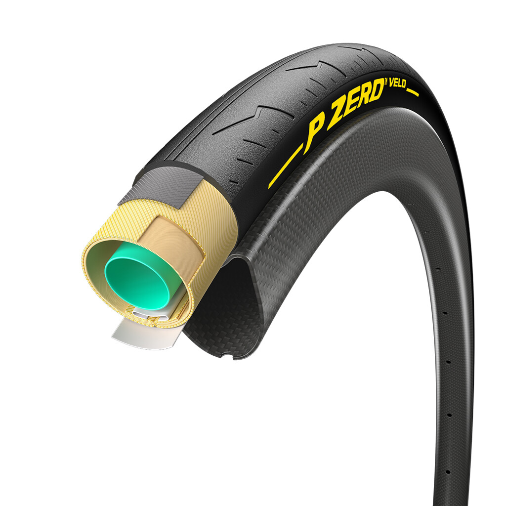 Pirelli - P Zero Velo Tubular Collé - yellow