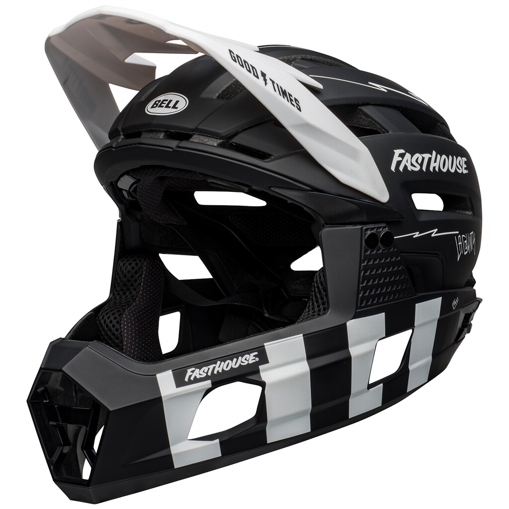 Bell - Super AIR R Spherical MIPS Helmet - matte black/white fasthouse