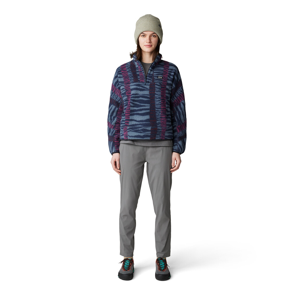 Mountain Hardwear - W HiCamp™ Printed Pullover - montauk blue ridge stripe print 431