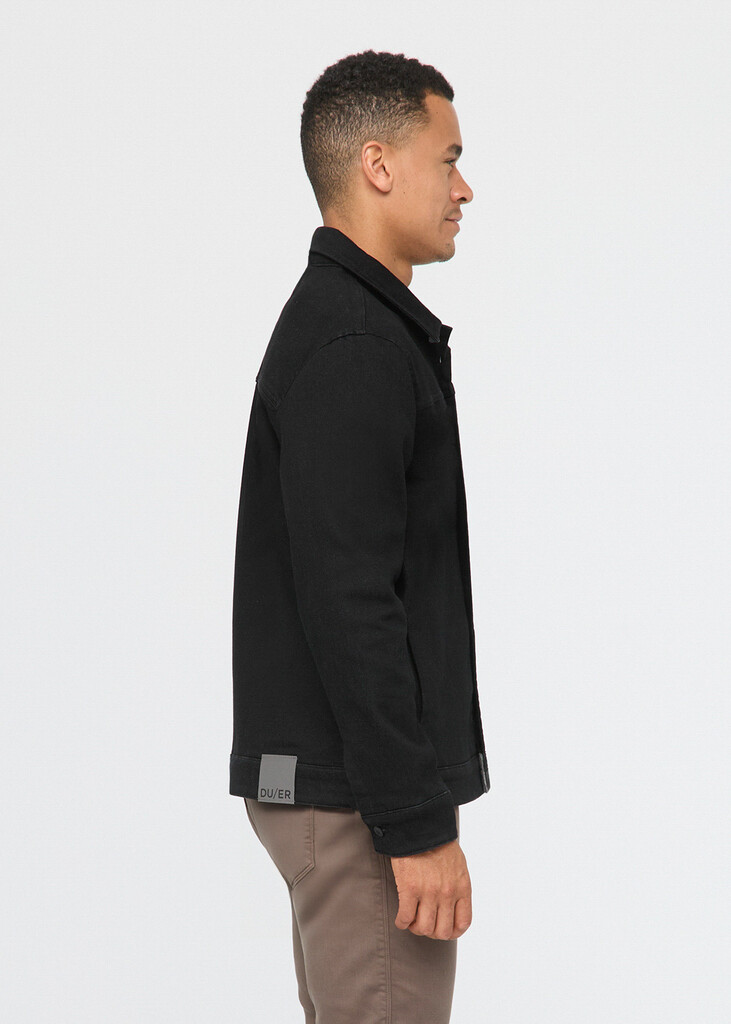 DU/ER - Tech Fleece Denim Jacket - Black - black