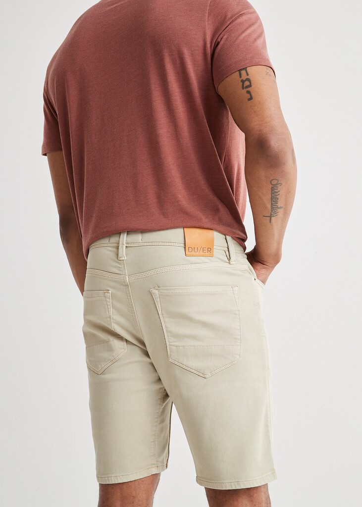 DU/ER - No Sweat Slim Short - 10 inch - linen