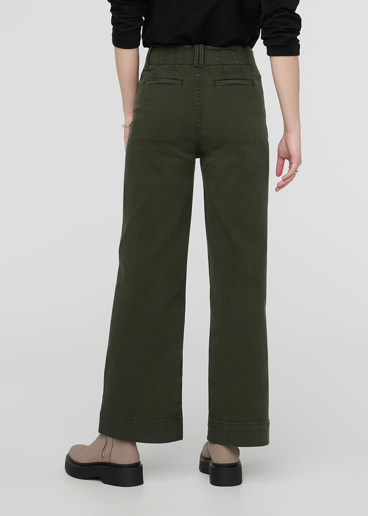 DU/ER - W LuxTwill High Rise Trouser - peat