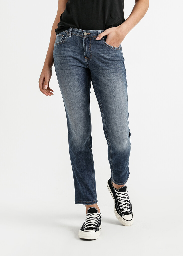 DU/ER - W Performance Denim Girlfriend Jean - Heritage Blue - heritage blue