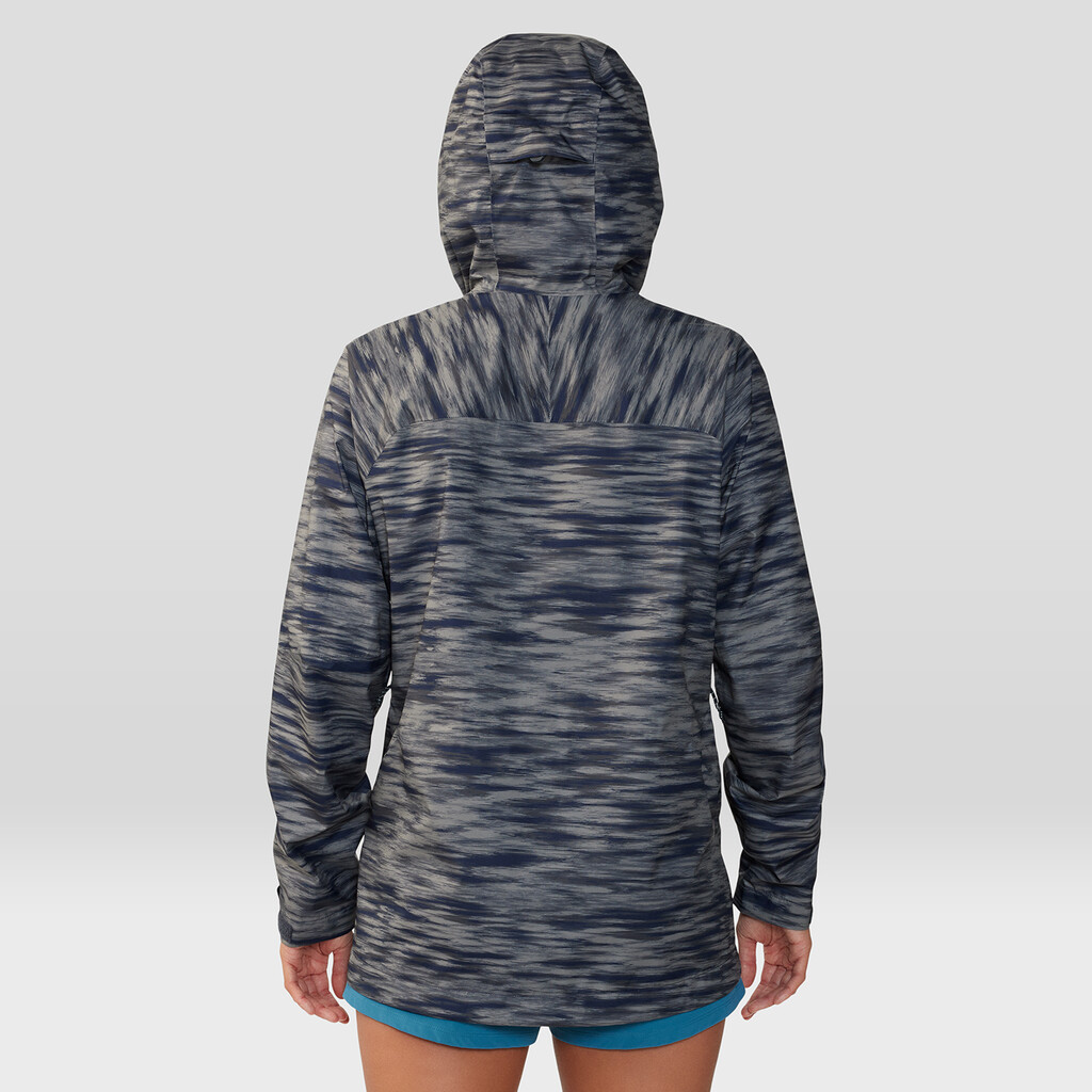 Mountain Hardwear - W Stretch Ozonic™ Jacket - dark zinc frequency print 407