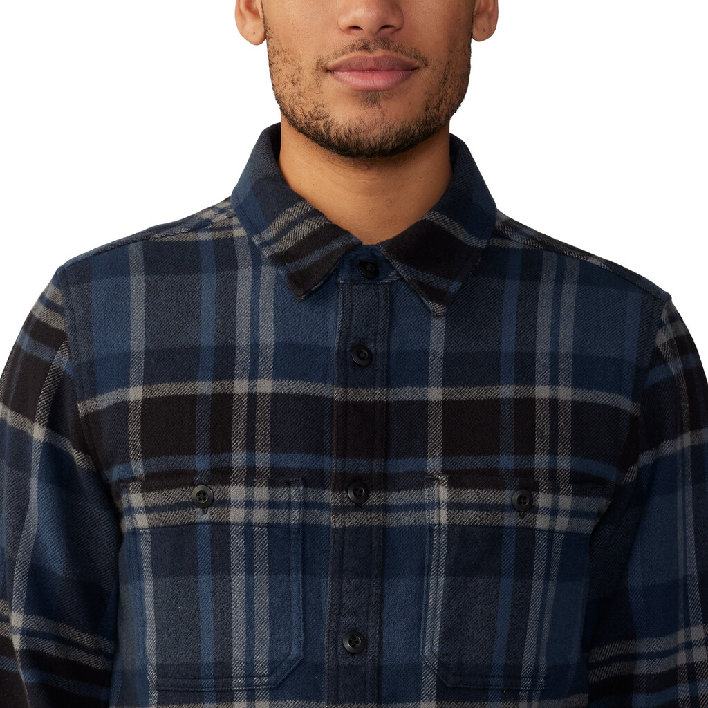 Mountain Hardwear - M Plusher™ Long Sleeve Shirt - hardwear navy amsterdam plaid 447