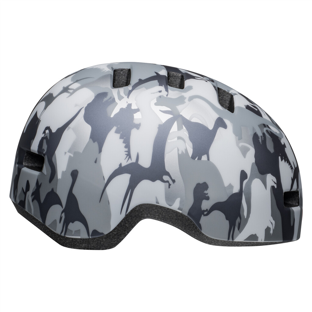 Bell - Lil Ripper Helmet - matte gray/silver camosaurus