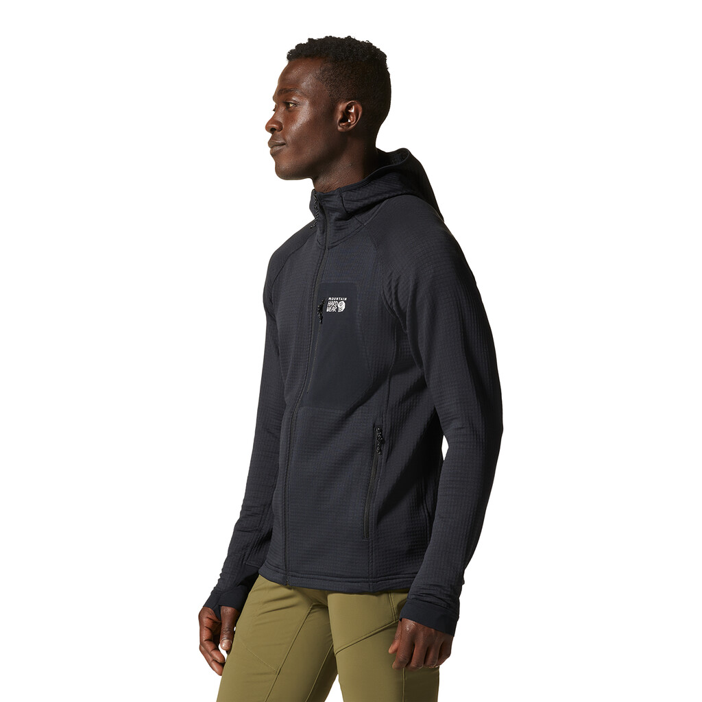 Mountain Hardwear - M Polartec® Power Grid™ Full Zip Hoody - black 010