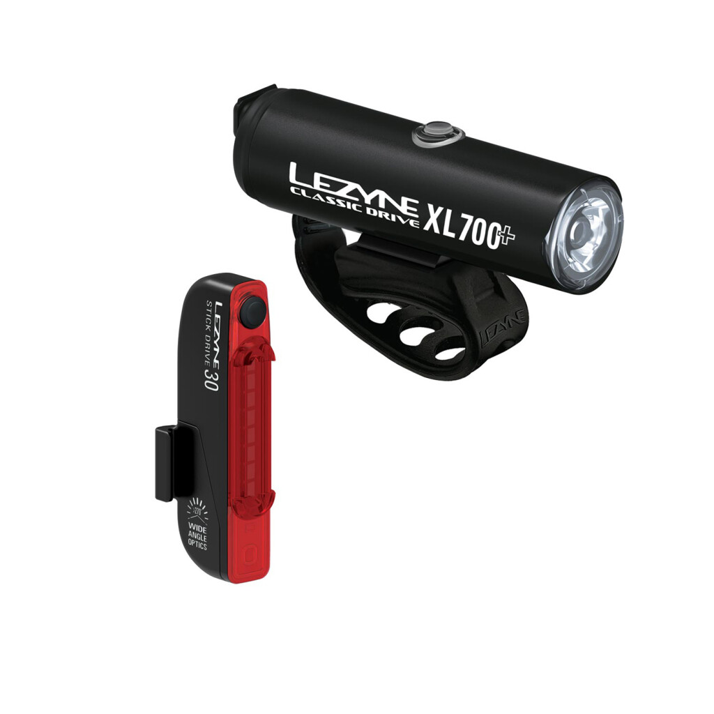 Lezyne - Classic Drive XL 700+ / Stick+ Drive Pair - satin black