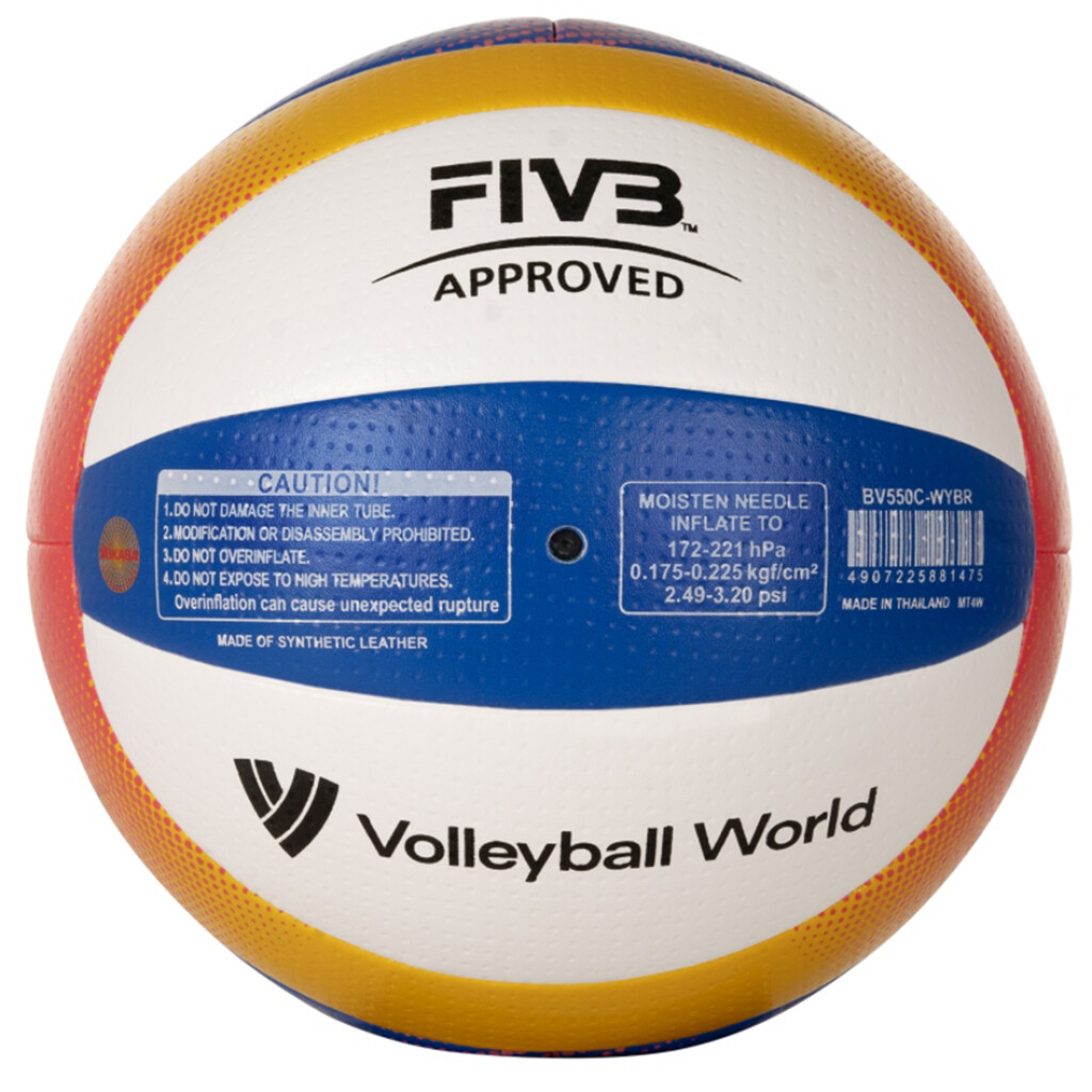 Mikasa - Beach Volleyball BV550C - yellow/royal/white