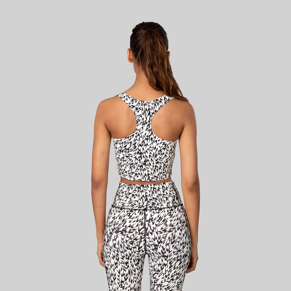 Johaug - Elevated Performance Top - tofu white/black print