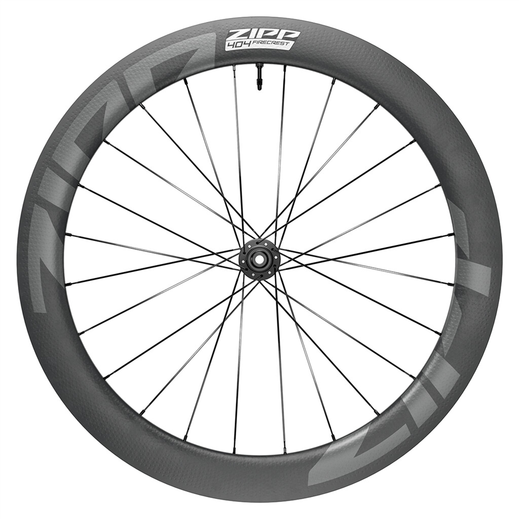 Zipp - 404 Firecrest Tubeless Disc-Brake Front Wheel - black carbon - 700C/'12X100