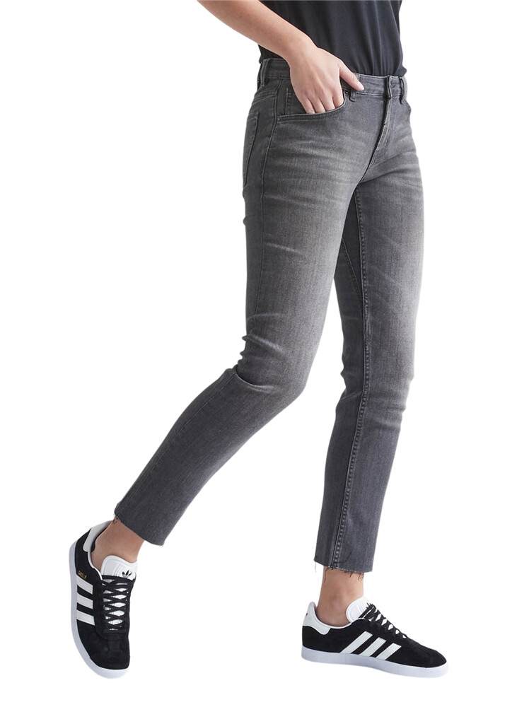 DU/ER - W Performance Denim Girlfriend Jean - Vintage Grey - vintage grey