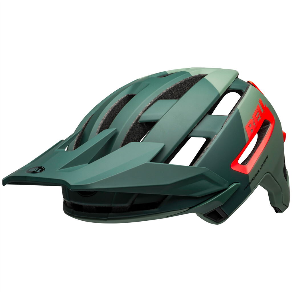 Bell - Super AIR Spherical MIPS Helmet - matte/gloss green/infrared