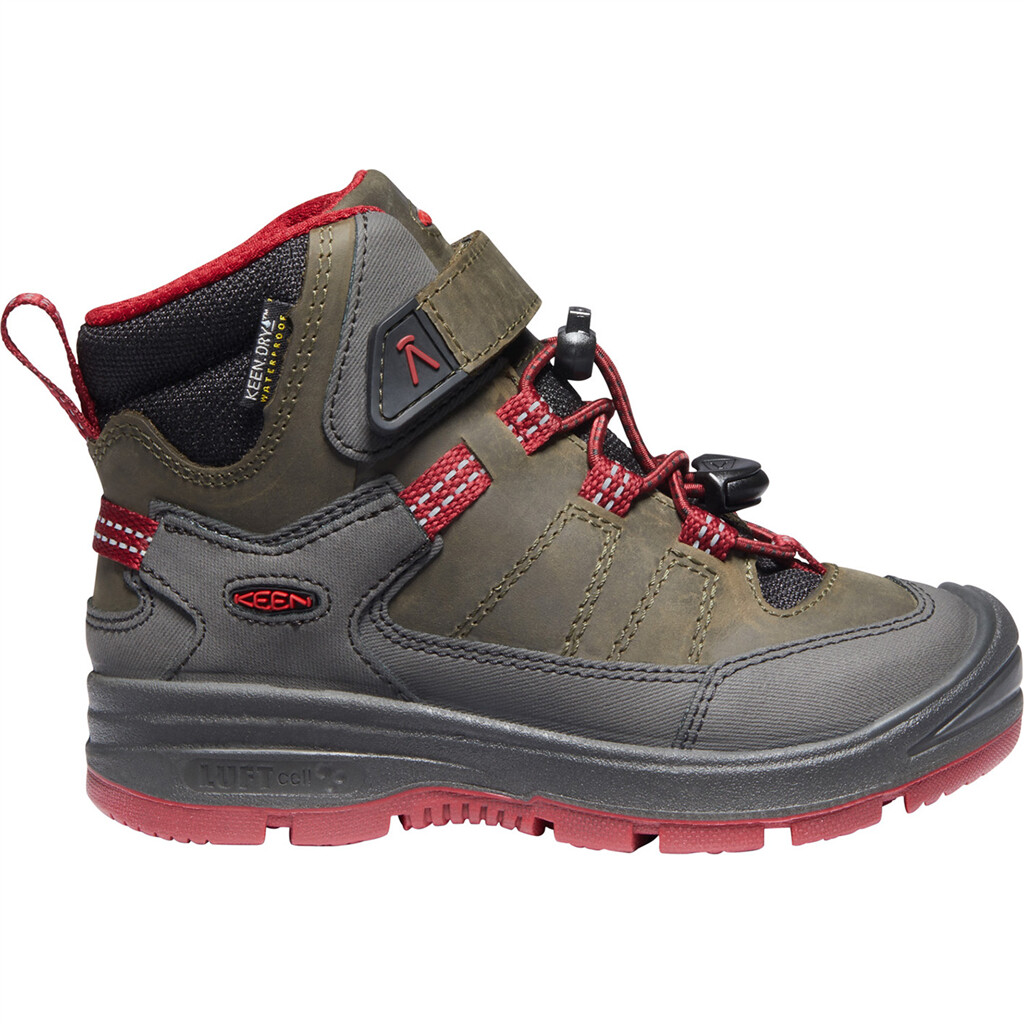 KEEN - C Redwood Mid WP - steel grey/red dahlia