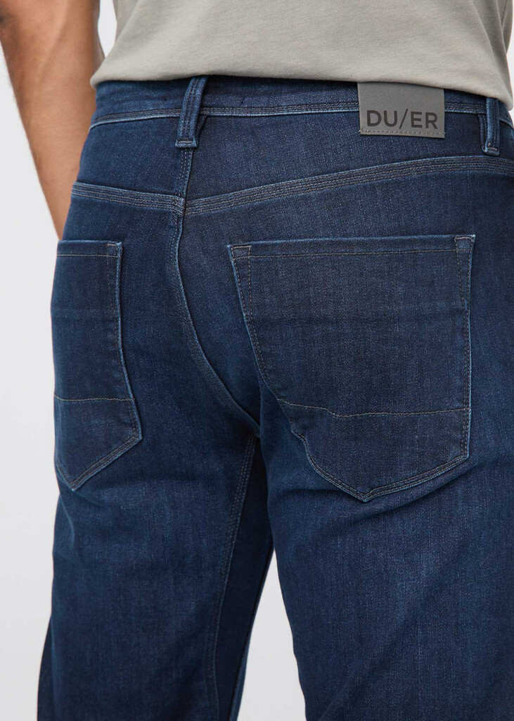 DU/ER - Tech Fleece Denim Slim - Dark Indigo - dark indigo