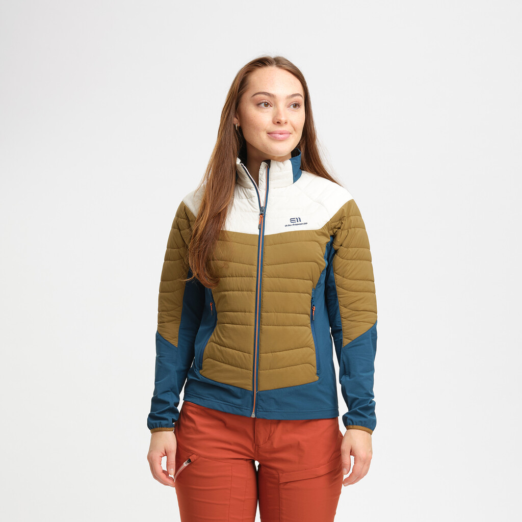 Elevenate - W Hybrid Jacket  - mustard brown