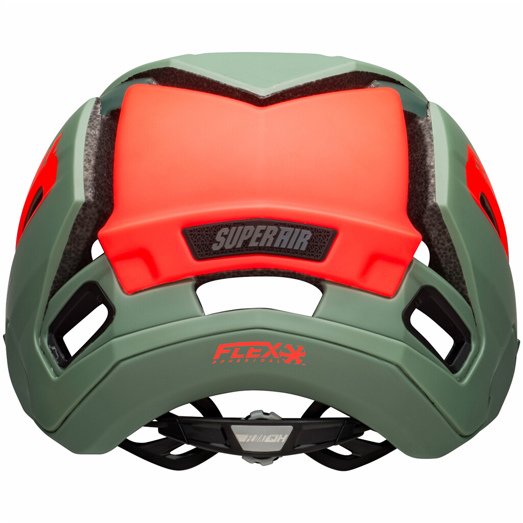 Bell - Super AIR R Spherical MIPS Helmet - matte/gloss green/infrared