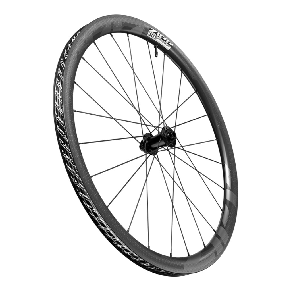 Zipp - 303 Firecrest Tubeless Disc-Brake Front Wheel - black carbon - 700C/'12X100