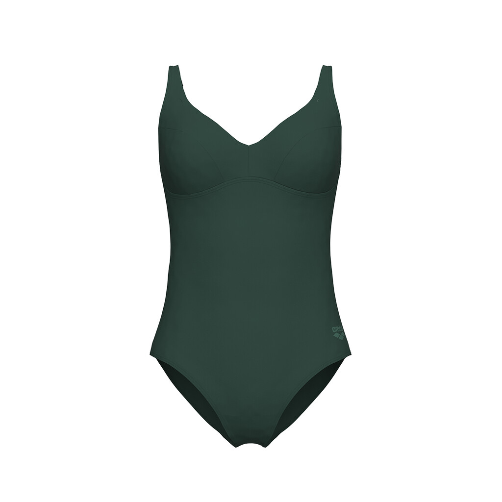 Arena - W Arena Swimsuit Victoria U Back Solid - dark sage