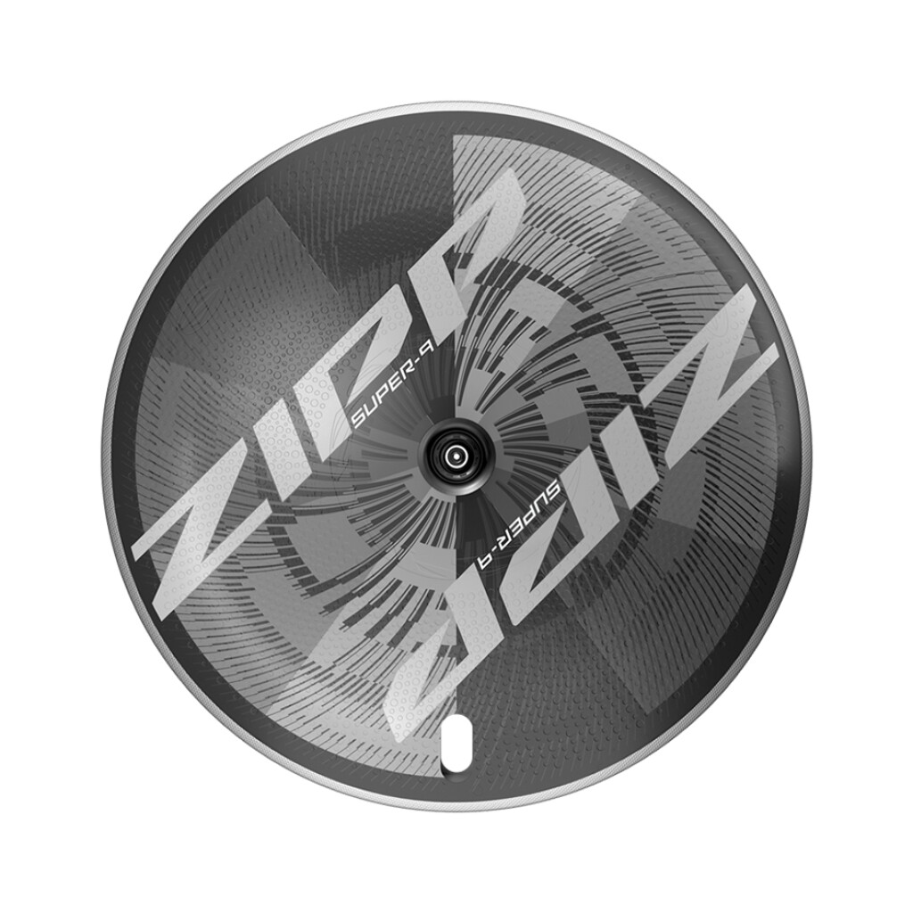 Zipp - Super-9 Carbon Tubular Rim-Brake Disc Rear Wheel - black carbon - 700C/10x130 QR SHI